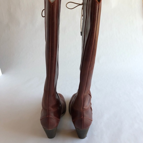 Holding Horses Dark Red Leather Boots - Picture 4 of 6